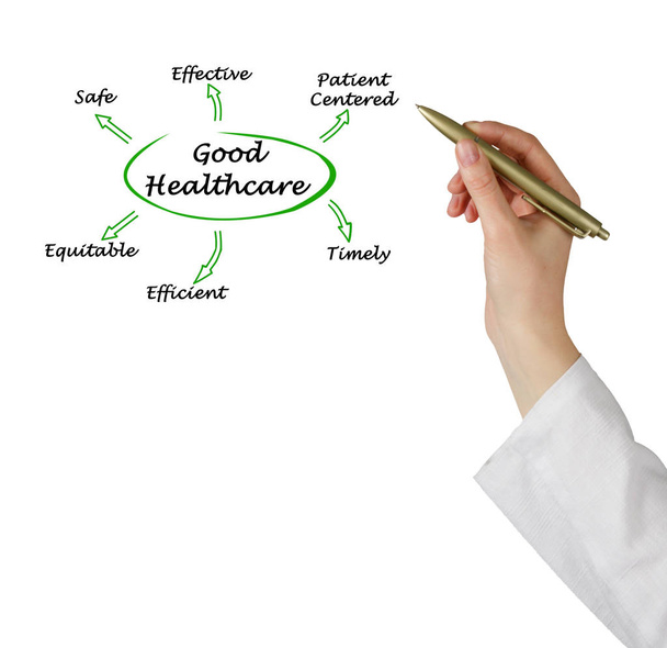 Diagram of Good Healthcare - Photo, Image