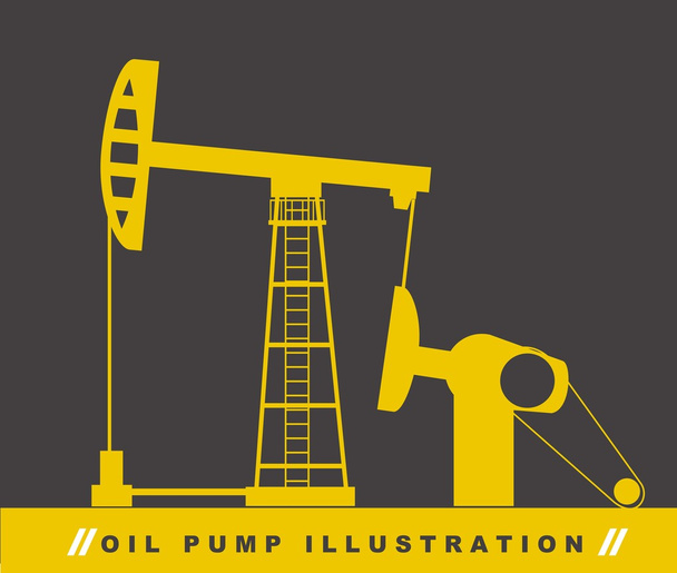 Нефтяной насос
 - Вектор,изображение