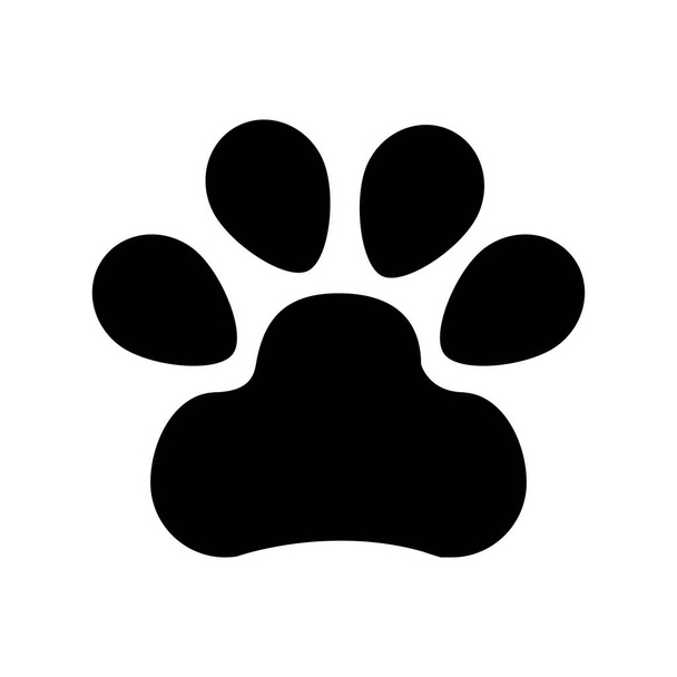 dierlijke voetafdruk geïsoleerde pictogram - Vector, afbeelding