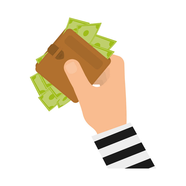 Money wallet accesorie - Vector, Image