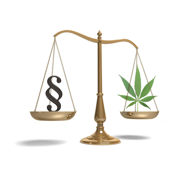 Ваги з символом абзацу і марихуаною
 - Фото, зображення