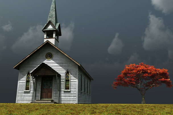 kostelíku na Prairie - Fotografie, Obrázek
