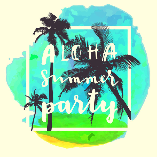 Aloha summer Party  - Vetor, Imagem