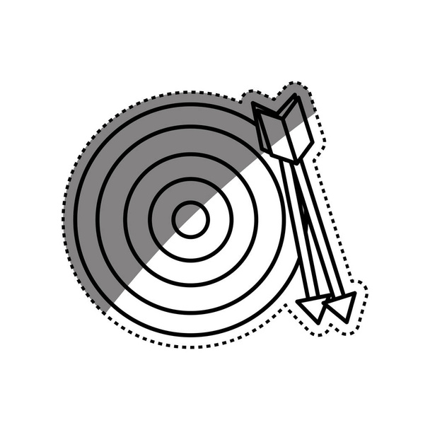 Round target dartboard - Vector, Image