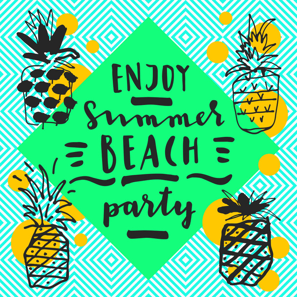 Enjoy Summer Beach Party - Vektori, kuva