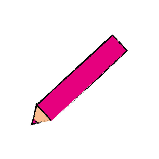 Wooden colored pencil - Vector, Image