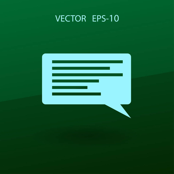Flat icon of a communication. vector illustration - Vetor, Imagem