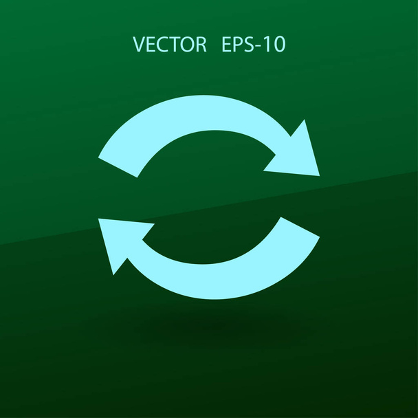 Flat icon of cyclic. vector illustration - Vector, imagen