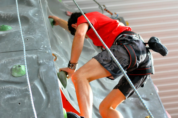 Competitions in rock climbing - Zdjęcie, obraz