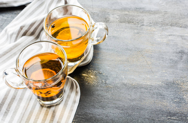 Glass of tea with lemon - Photo, image