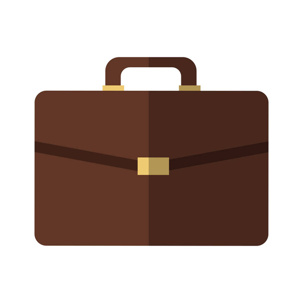 brown briefcase icon - Vector, Image