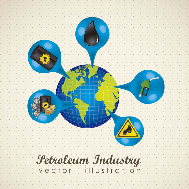 Industria petrolera
 - Vector, Imagen