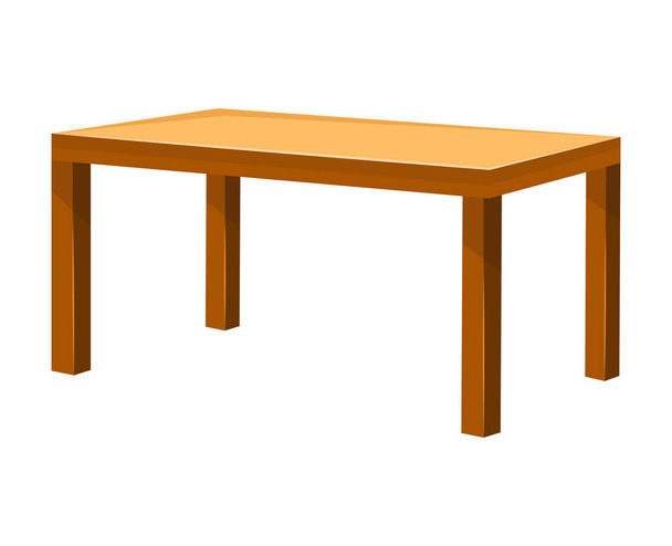 Puinen pöytä erillinen kuva
 - Vektori, kuva