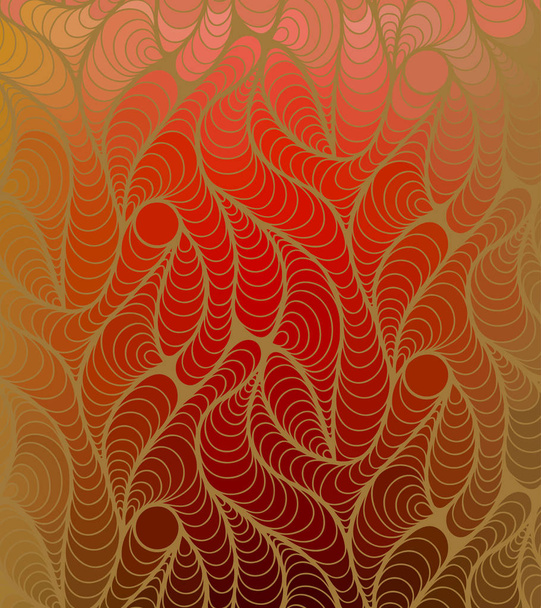 Vektorová vlna pozadí ručně kreslených čar - Vektor, obrázek