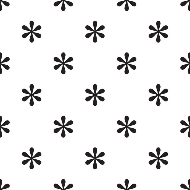 Seamless asterisk sign pattern on white - Vector, Image