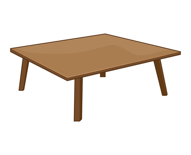 tabela de madeira ilustração isolada
 - Vetor, Imagem