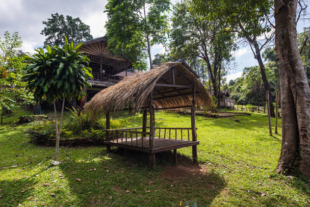 Maisons en bois nature cabanes dans un vietnam Asie
 - Photo, image