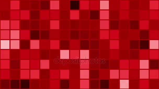 Kwadratów miga w kolorze czerwonym - Materiał filmowy, wideo