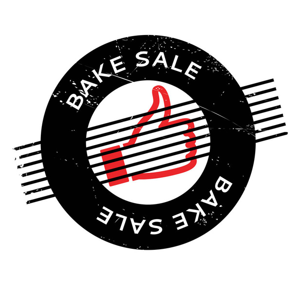 Bake Sale rubber stamp - Vector, afbeelding