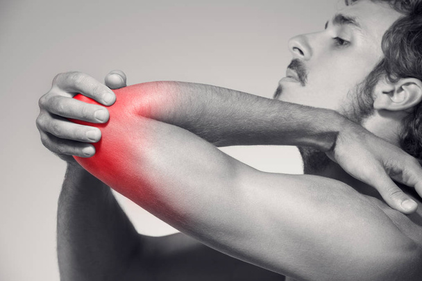Elbow pain symbol - Foto, Bild