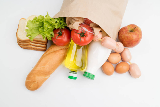 food in the paper bag - Foto, Bild