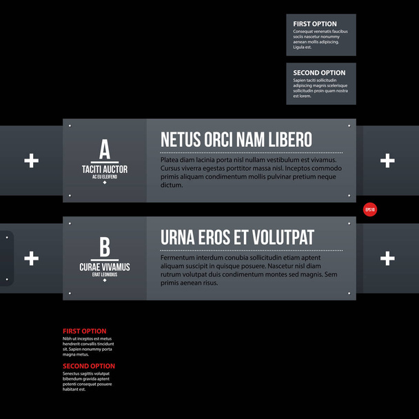 Futuristic corporate web design template. Useful for presentations or advertising. - Vektor, Bild