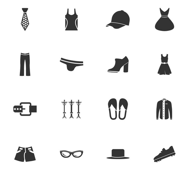Set di icone di abbigliamento
 - Vettoriali, immagini