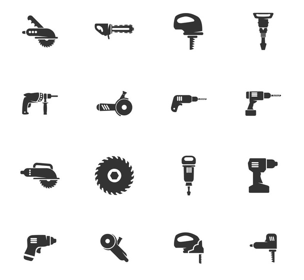 tools icon set - Διάνυσμα, εικόνα