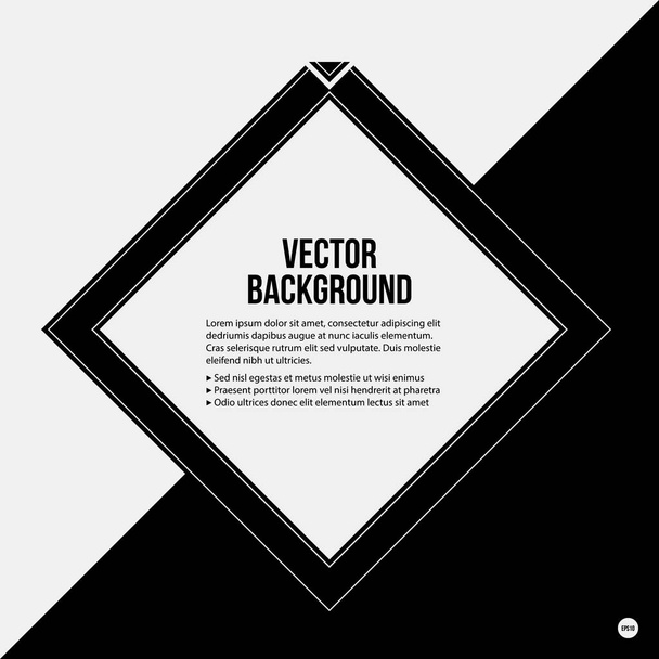 Monochrome text background in strict style. Useful for presentations and web design. - Vector, imagen