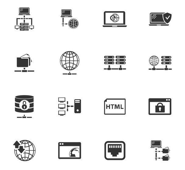 Conjunto de iconos del servidor
 - Vector, imagen