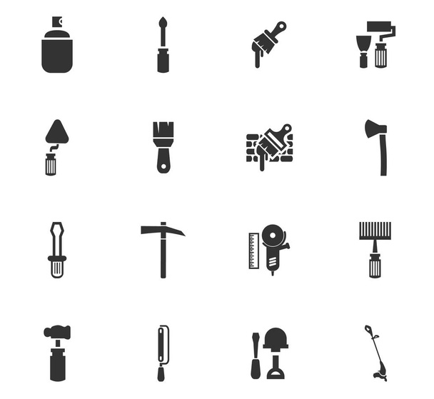 Juego de iconos de herramientas de trabajo
 - Vector, imagen