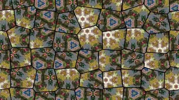 Mozaik tarkabarka vj varrat nélküli hurok - Felvétel, videó