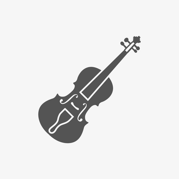 Векторная иллюстрация иконок скрипки плоская конструкция
 - Вектор,изображение