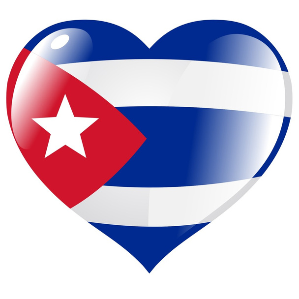 Cuba en el corazón
 - Vector, Imagen