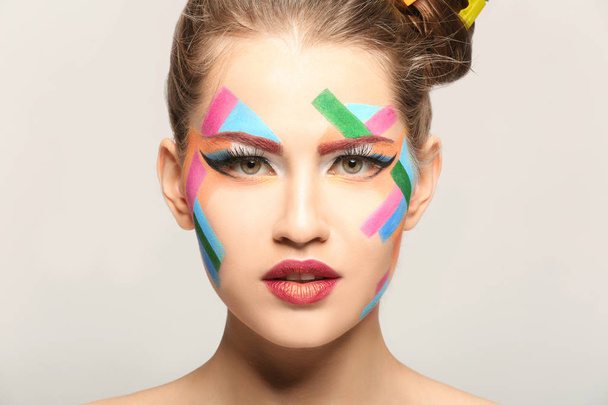 woman with creative make up - Foto, afbeelding