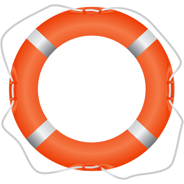 Red lifebuoy - Vector, Image