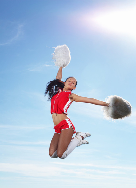Young female cheerleader - Fotó, kép
