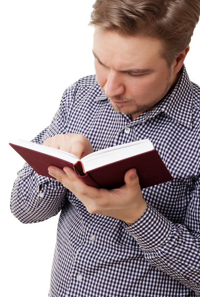Young man reading a book - Foto, Imagem