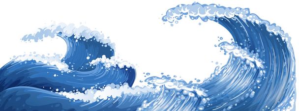 великі хвилі в океані
 - Вектор, зображення