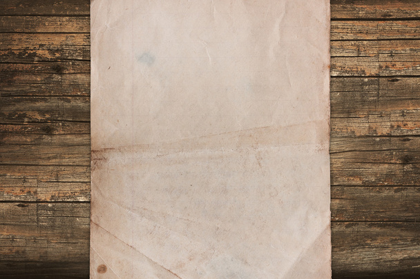 eski kağıt ahşap üzerinde soluk - Fotoğraf, Görsel