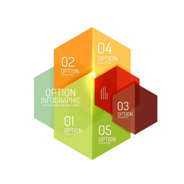 Business option diagram templates - Vector, Image