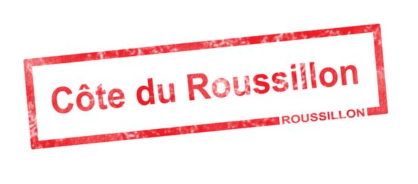 Руссільйон і Кот-де-Руссільон найменуванням виноградника в червоний  - Фото, зображення