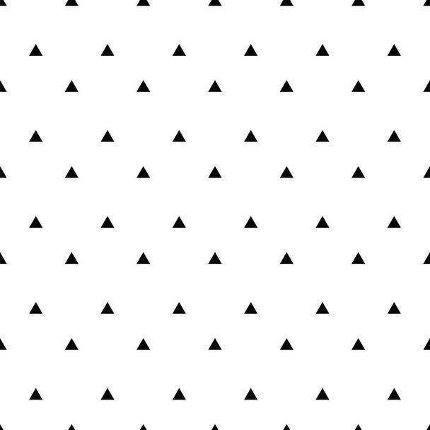 Geometric line monochrome abstract seamless pattern with triangl - Vector, Image