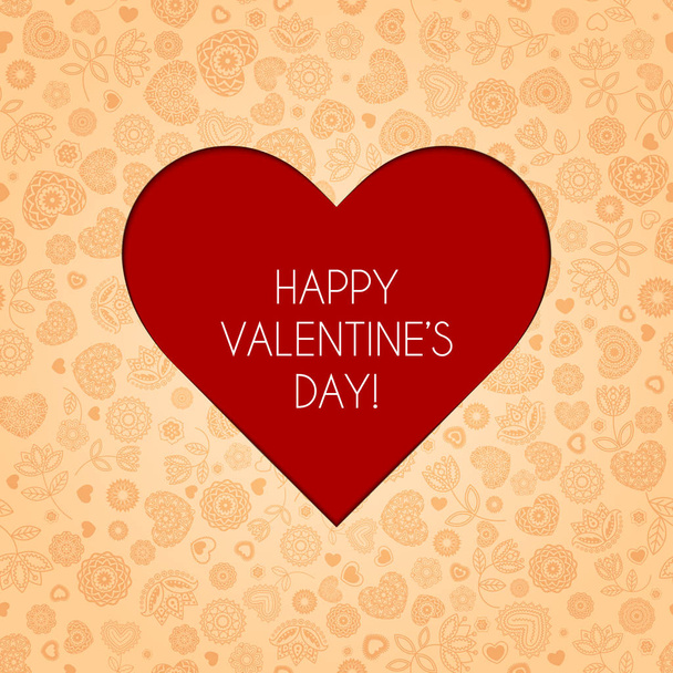Greeting card valentine - Вектор,изображение