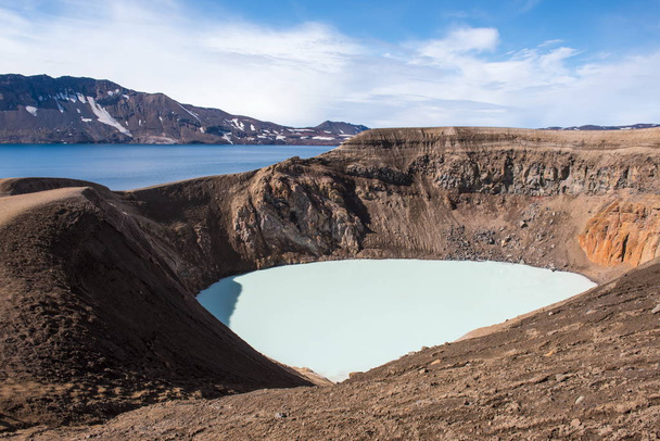 Κρατήρας βίδες Άσκγια στην Ισλανδία - Φωτογραφία, εικόνα