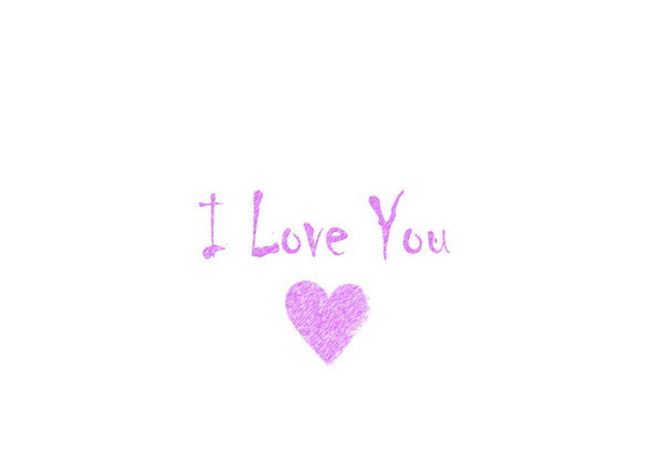  die Aufschrift "Ich liebe dich" - Foto, Bild