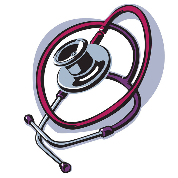 Stethoscope Heart Shape - Vector, Image