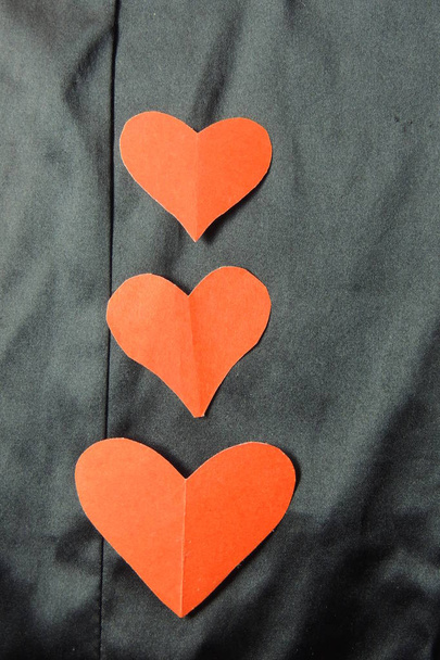 Kırmızı kalp. Sevgililer günü için arka plan - Fotoğraf, Görsel