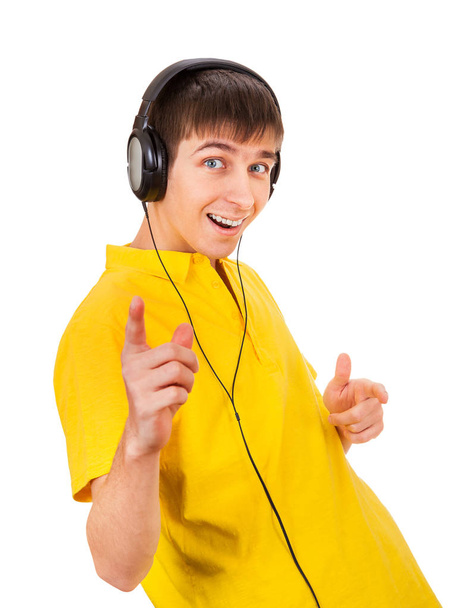 Young Man in Headphones - Foto, Bild