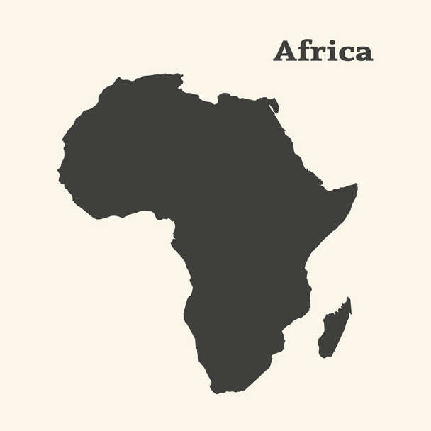 Kartta Afrikasta. vektorikuvaus
. - Vektori, kuva